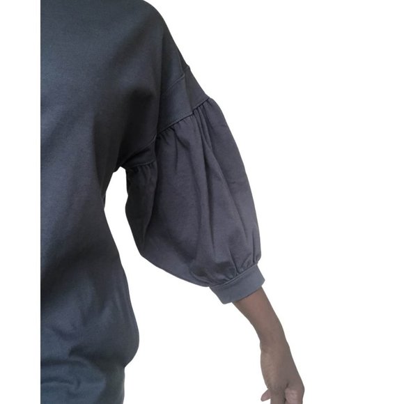 (NWT) Crewneck Longline Sweater with Pockets - Picture 4 of 8